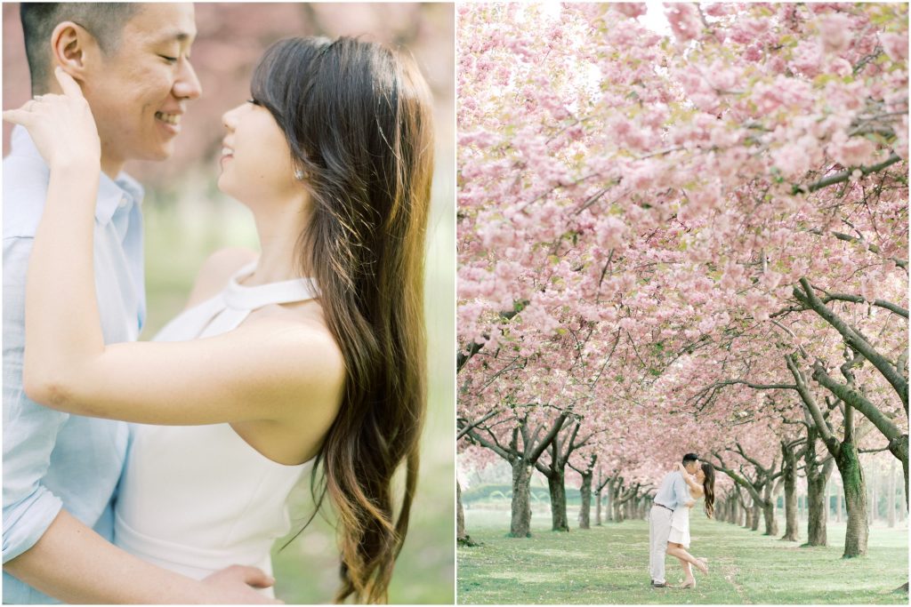 brooklyn botanical garden engagement