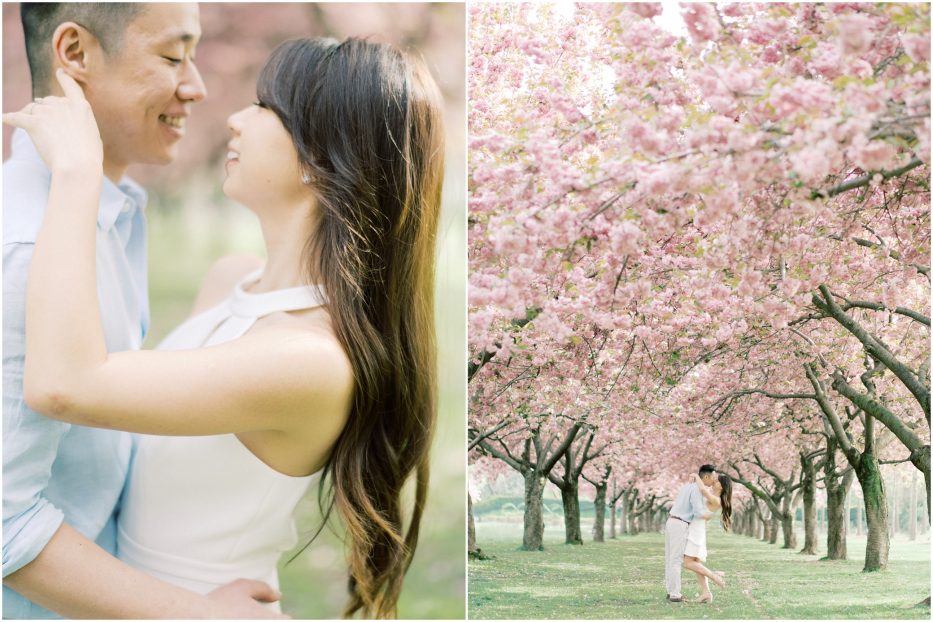 brooklyn botanical garden engagement